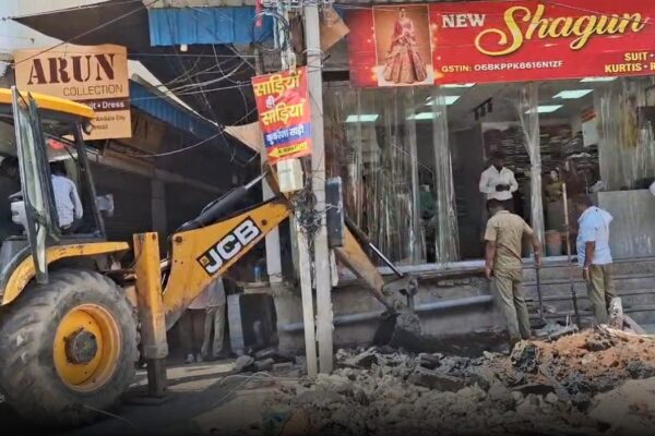 अंबाला कपड़ा मार्केट जलभराव
