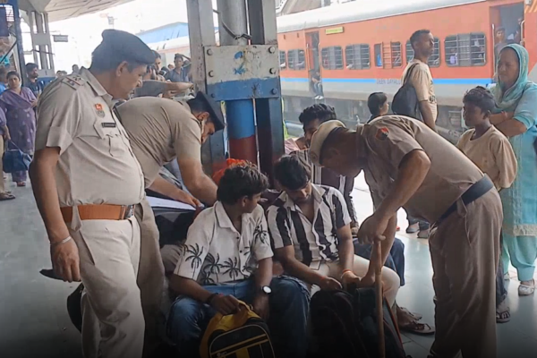 अंबाला कैंट रेलवे स्टेशन GRP जागरूकता अभियान